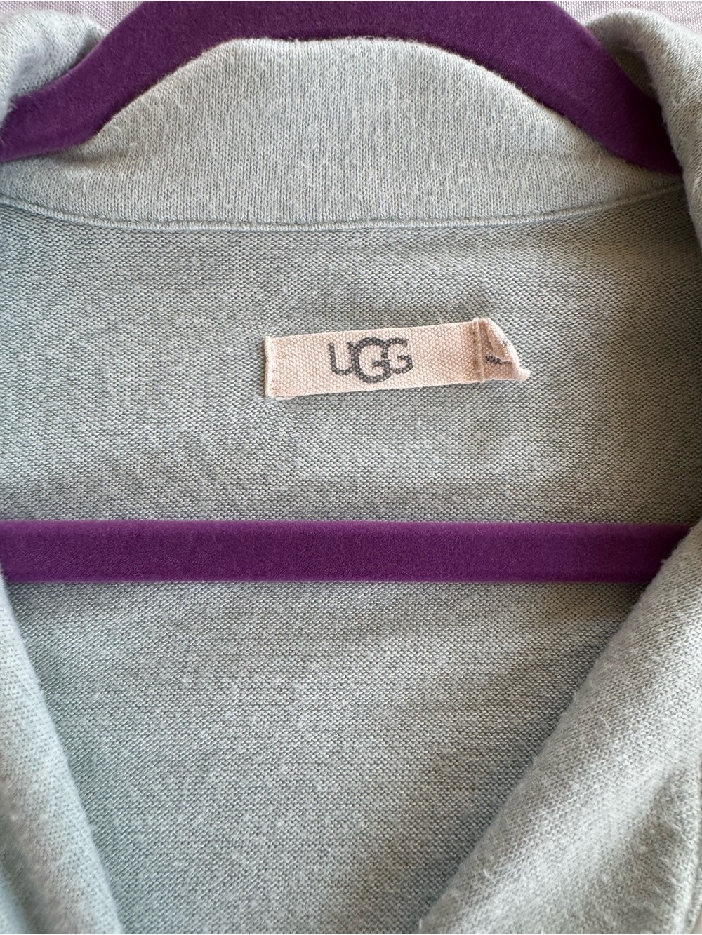 UGG Sage Green Loungewear Set - Button Top & Elastic Shorts - Picture 5 of 5